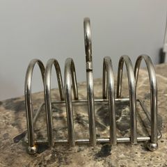 silver plated toast rack