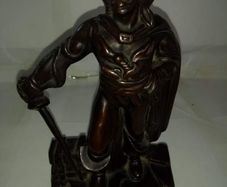 Poirot metal figurine