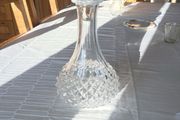 Vintage French Crystal Decanter with Stopper (Longchamp)