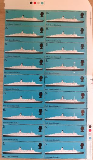 Sheets of Vintage UK Postage Stamps