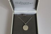 Absolute Jewellery Sterling Silver Necklace &amp; Pendant Initial P Letter P New With Box CAN POST