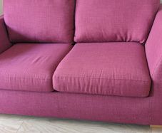 pink sofa
