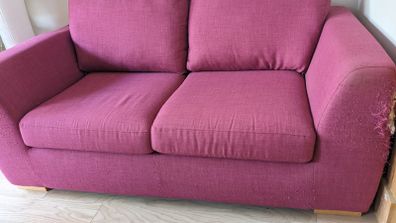 pink sofa