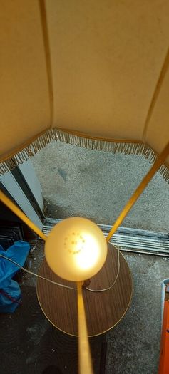 1960s /70s french art deco table floor lamp ,working,,used nice condition,3 legs veneer, see pictures for condition ,buyer collects, sold as seen,freestanding.