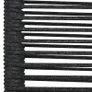 7 Piece Outdoor Dining Set Cotton Rope and Steel Black Image 9