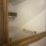 Bathroom sink, tap, drawers and mirror. Image 5