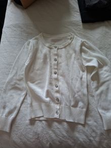 BNWOT White Cardigan age 5