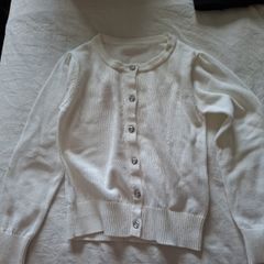 BNWOT White Cardigan age 5