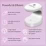 FREE EXPRESS SHIPPING Mini Nail Lamp - 16W U V/LED Nail Dryer U V Light for Nails for Gel Nail Polish, Poly Builder Nail Gel, Glue Gel, Nail Art Tools for Starters Home DIY Professionals Salon Image 4