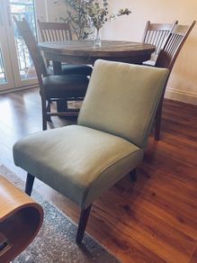 Vintage sage green chair