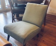 Vintage sage green chair