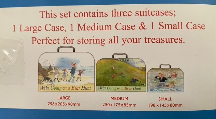 20 Sets Of 3 Suitcases - We're Going On A Bear Hunt!
