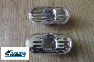 Silver Side Light Repeater Indicators Renault 19 21 Clio Kangoo Laguna Master