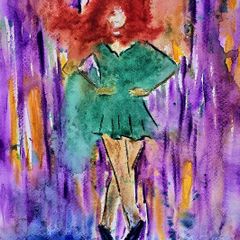 Riverdance watercolour