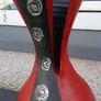 Beautiful Massive Tall Red/Black Vase Image 5