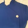 Simon Jersey One Button Tunic Blue Spa Salon Therapist Healthcare Uniform UK10 Payment By REVOLUT or PAYPAL Image 4