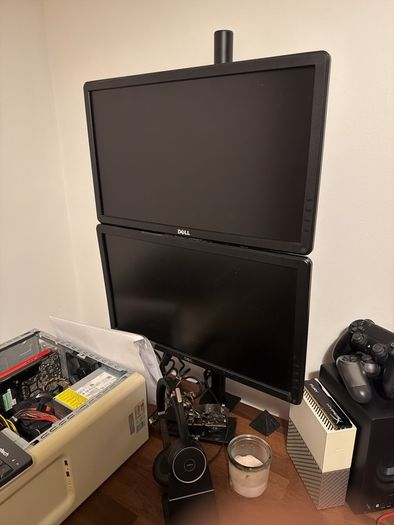 Dual Dell Monitor Stack