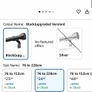 3 x Black Curtain Pole Metal Extendable Curtain Rods Image 2