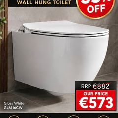 Crosswater Glide II Wall Hung Toilet and seat 35% off (2 instock )