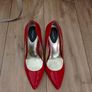 Real Leather High Heels Patent Red practically new Image 2