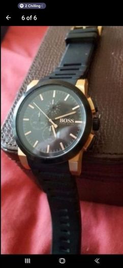 Rose gold hugo boss watch
