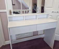 Vanity / Dressing Table / Makeup Table / Desk with Foldable Mirror