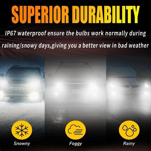 2x HIR2 Led Headlight Canbus No Error 9012 Car Bulb High Power 6000K White Light Diode Lamp 12v 55w For Toyota Corolla 2019 to 2023