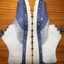 Hispanitas Ladies Brogue Style Shoes Blue with Floral insole pattern UK4 EUR37   S-D Image 4