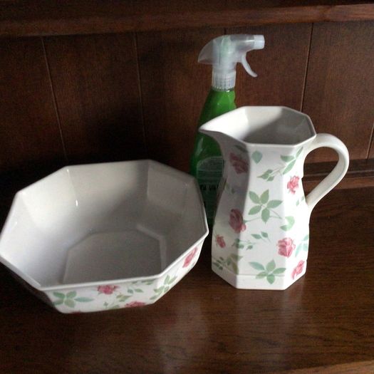 Park Rose Bridlington Large Cottage Core Decorative Jug And Bowl Set