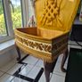 Vintage MidCentury 1950s Tapestry sewing box foorstool Image 3