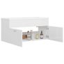 Sink Cabinet with Built-in Basin High Gloss White Chipboard Image 4