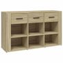 Sideboard Sonoma Oak 100x30x59.5 cm Engineered Wood Image 4