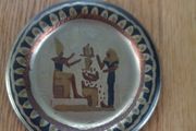 Vintage Egyptian Brass Wall Plate for Sale