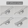 NEW SALE | LED Ceiling Light, Modern Ceiling Design Curved Ceiling Lights, 24W LED Light Fitting with 4 Built-in LED Boards Natural White 4000K for Living Room, Bedroom, Kitchen, Hallway and Office Image 4