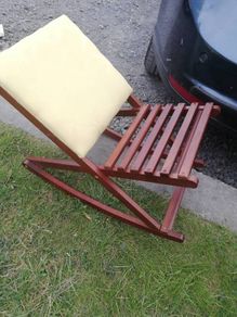 Vintage rocking footrest,