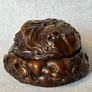 Vintage Chinese Fox And Plum Incense Burner - Patinated Bronze, Signed Image 2