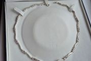 Colier sterling silver with stones pink very good condition