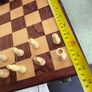 Wood chess set with chess board 80s vintage Image 3