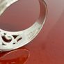 Silver Royal Bali Collection White Mabe Pearl Ring Image 10
