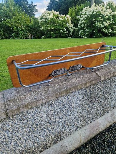 Vintage luggage / coat rack