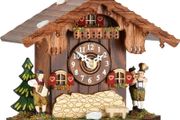 Cuckoo Clock Chalet Style Cuckulino Quartz Movement 12cm by Trenkle Clocks