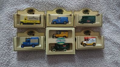 7 FINCHES Lledo model cars
