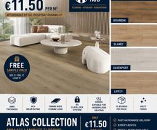 Atlas 8mm AC4 Laminate Flooring | 11.50 Sqm | 4 Colours |