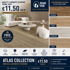 Atlas 8mm AC4 Laminate Flooring | 11.50 Sqm | 4 Colours |