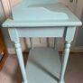 Vintage small table light blue Image 6