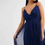 Long navy ASOS dress bridesmaid/debs Image 3