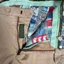 Meyer Mens New York Trousers Beige Chinos Modern Cotton Straight Leg W35 L28 Image 7
