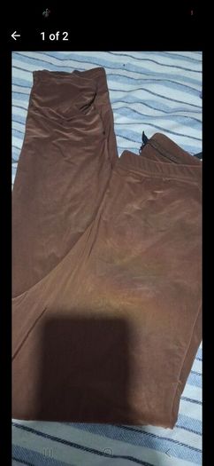 shining brown leggings  12 to 14
