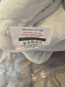 double duvet 4ft6. 10m5 tog.