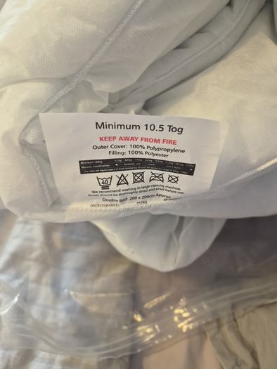 double duvet 4ft6. 10m5 tog.